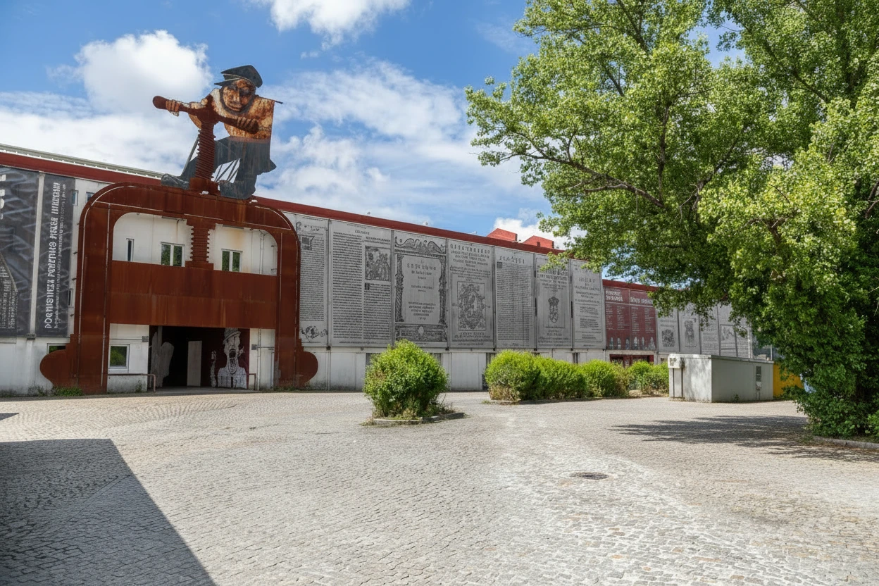 Exterior do Museu Nacional da Imprensa, junto ao Douro